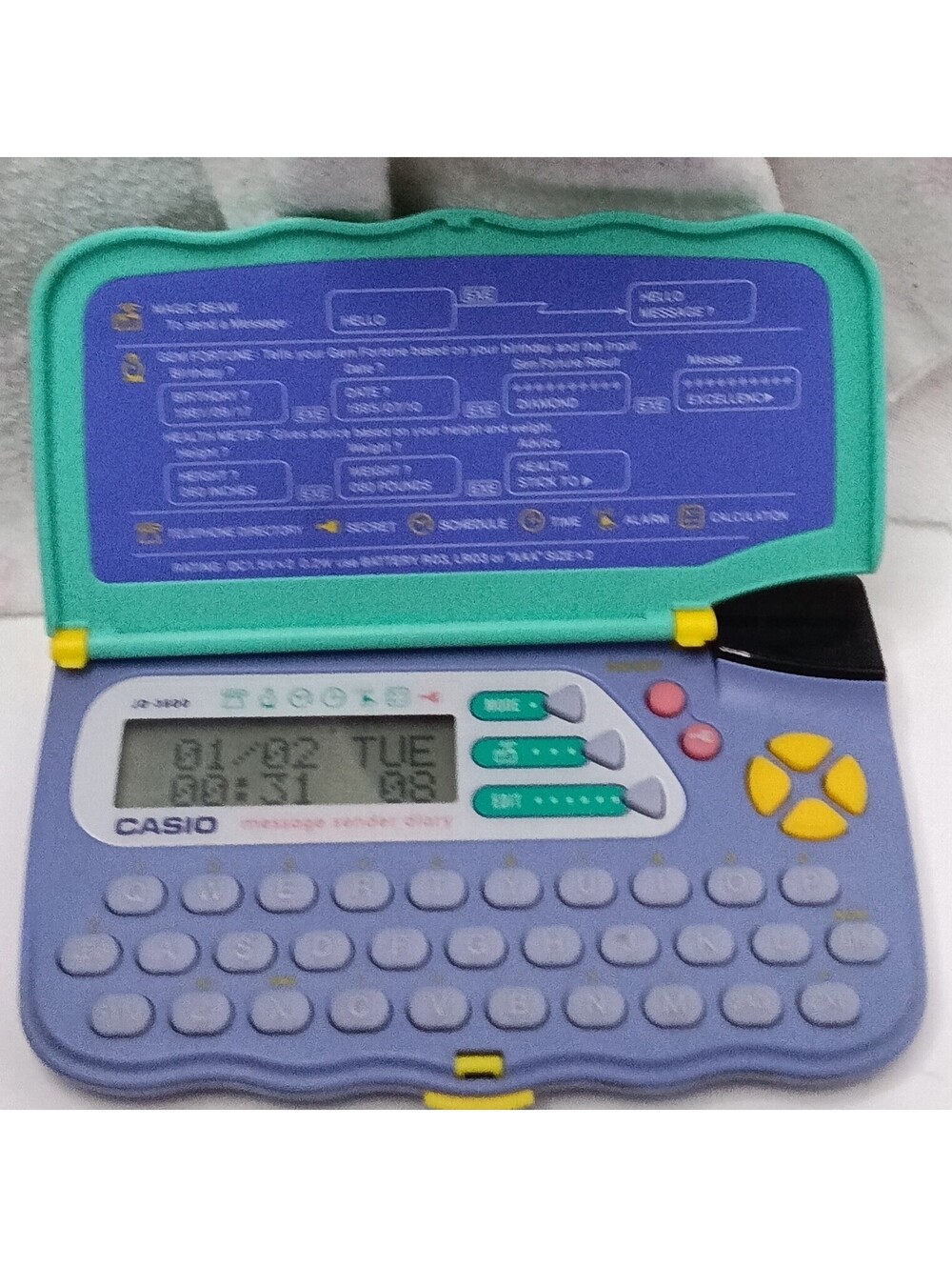 Casio Message Sender Diary JD-3600 Electronic Handheld 1990s Vintage PDA